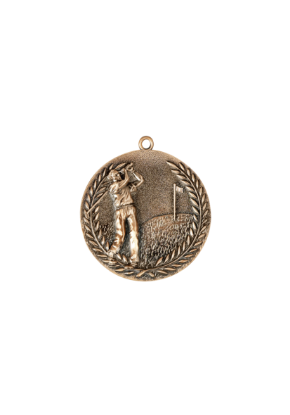 Picture of 68mm Bronze Finish Golf Medal