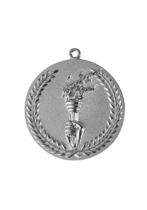 Picture of 68mm Silver Finish Victory Torch Medal 68mm